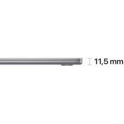 MacBook Air 15" 2023 (chip M2, com GPU de 10 núcleos, 8GB RAM, 256GB SSD) Cinzento sideral