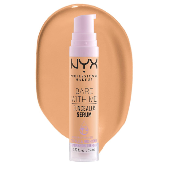 NYX PROFESSIONAL MAKEUP Bare With Me Concealer Serum, Up To 24Hr Hydration - Tan