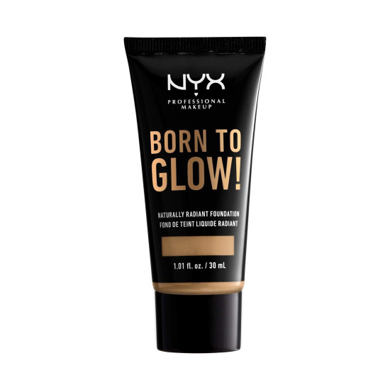 NYX PROFESSIONAL MAKEUP Born To Glow Naturally Radiant Foundation, Medium Coverage - Beige